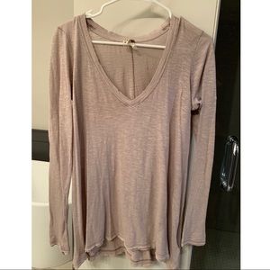 NWOT Taupe Free People Shirt